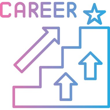 kariyer büyümesi modern simge, vektör illüstrasyonu