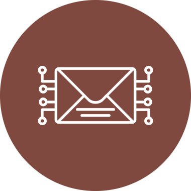 E- posta modern simgesinin vektör illüstrasyonu