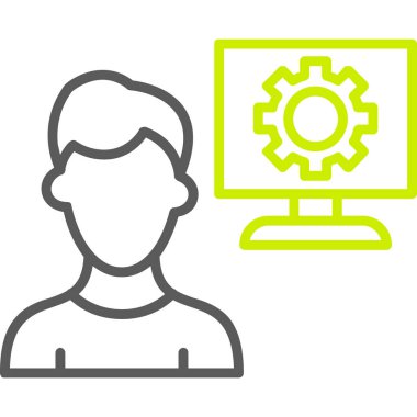 Vektör çizimi. seo modern simge