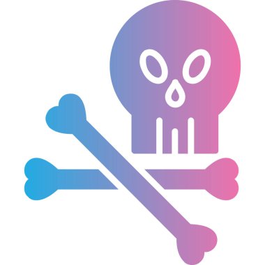 Kafatasının vektör çizimi