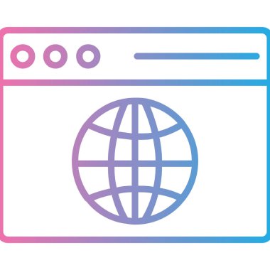 tarayıcı web simge vektör çizim