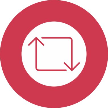 ok yönü sağ simge ile doldurulmuş dış hat biçimi