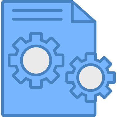 Belge. Web simgesi basit illüstrasyon