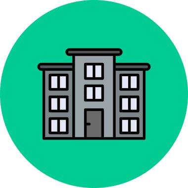 Otel simgesi vektör illüstrasyonu