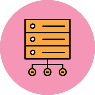 Dolap. Web simgesi basit illüstrasyon