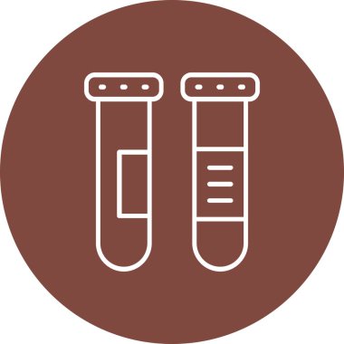 test tüpleri vektör simgesi