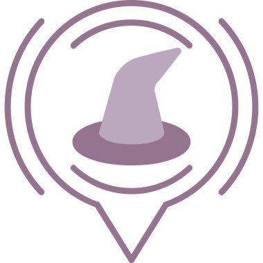 Şapka. Web simgesi basit illüstrasyon