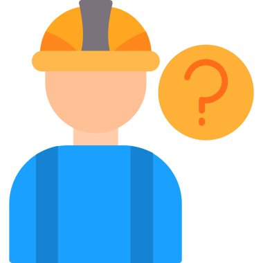 Şapka simgesi olan işçiler, vektör illüstrasyon tasarımı