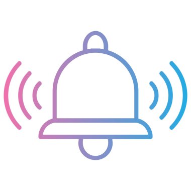 Alarm çanı simgesi, vektör çizimi