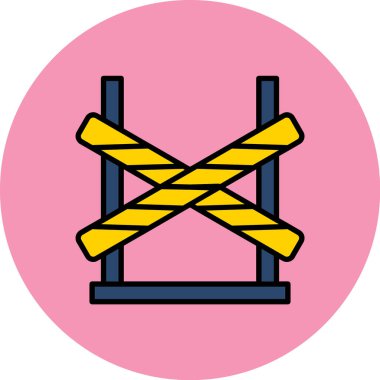 bariyer simgesi vektör illüstrasyonu