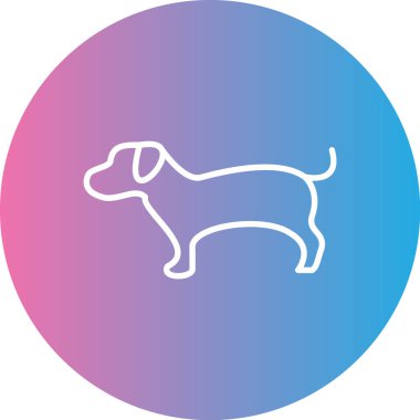 köpek simgesi vektör illüstrasyonu