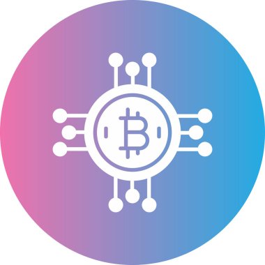 bitcoin. Web simgesi basit tasarım