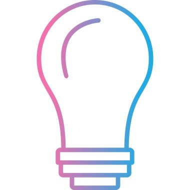 ampul modern simge vektör illüstrasyonu