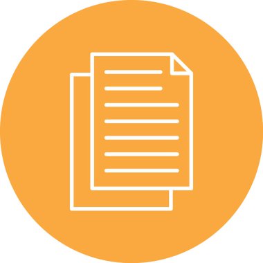 Belge. Web simgesi basit tasarım