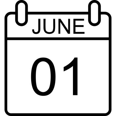 Takvim simgesi, vektör çizimi