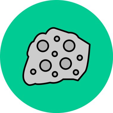 Peynir simgesi, vektör illüstrasyonu basit tasarım