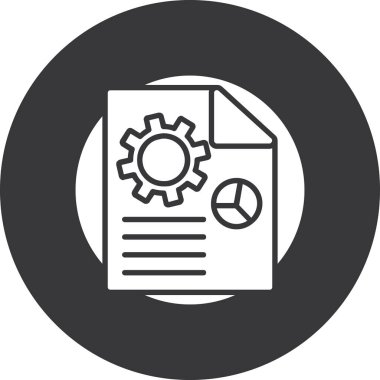 belge simgesi, vektör çizimi