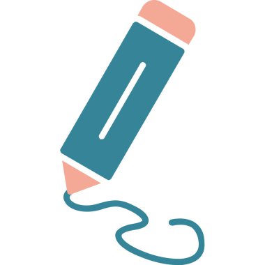 Kalem. Web simgesi basit illüstrasyon