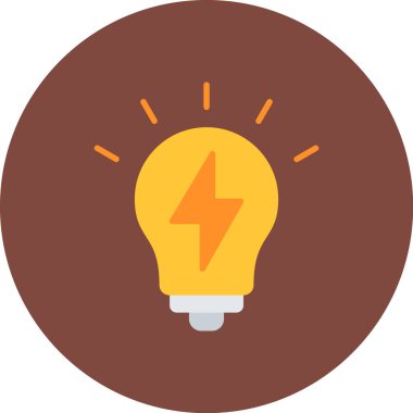 Bir fikrim var. Web simgesi basit illüstrasyon