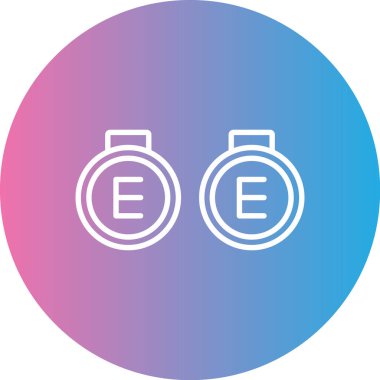 Modern b 'nin vektör illüstrasyonu tıbbi simgeden yoksun