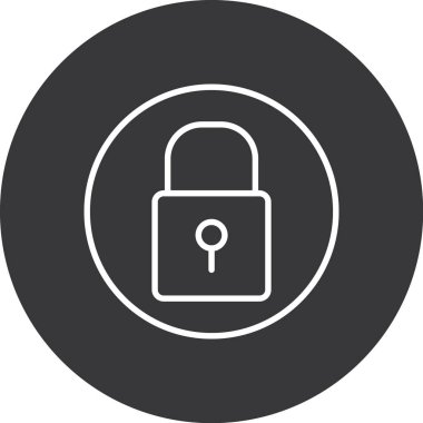 basit tasarım vektör simgesini kilitle