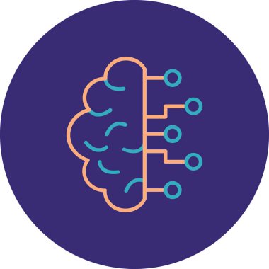 Beyin. Web simgesi basit tasarım