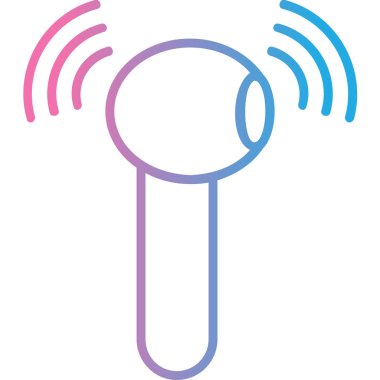 Kablosuz. Web simgesi basit illüstrasyon