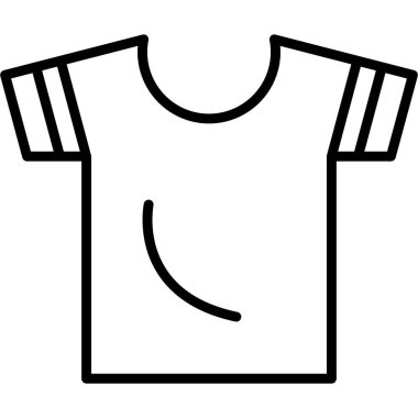 Gömleğin Vektör İllüstrasyonu, Basit Simge