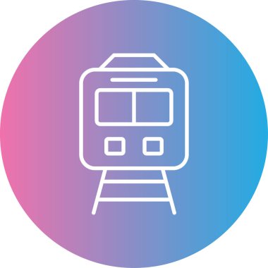 tren. Web simgesi basit illüstrasyon