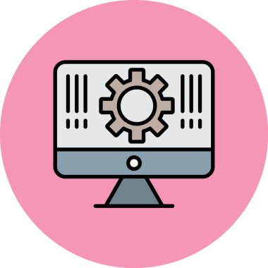 seo modern simgesinin vektör illüstrasyonu