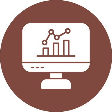 vektör lcd simgesi illüstrasyonu