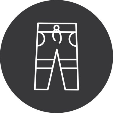 pantolon vektör simgesi modern ve basit satır simgesi