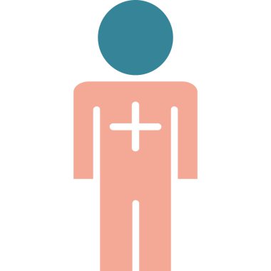 Erkek doktor, illüstrasyon, vektör, beyaz arkaplan.