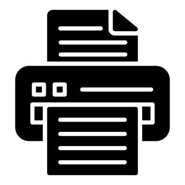 Kağıt yazıcısı simgesi. beyaz arkaplanda izole edilmiş web tasarımı için kağıt yazıcı vektör simgesi