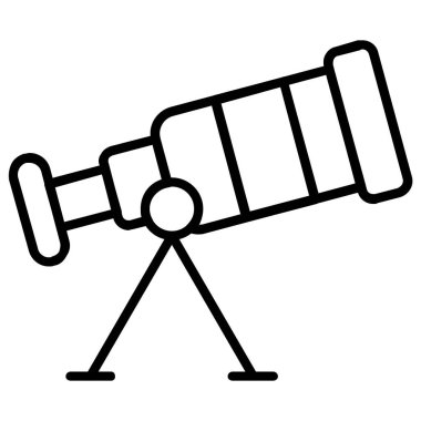 Teleskop. Web simgesi basit tasarım