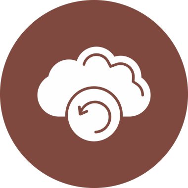 Bulut simgesi. vektör simgesi illüstrasyonu