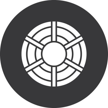 uydu anten ikonu vektör illüstrasyonu