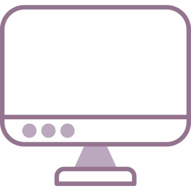 bilgisayar izleme simgesi, vektör illüstrasyonu