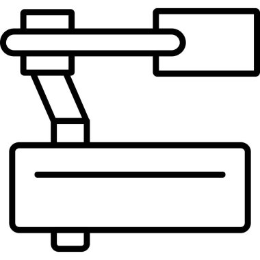 mimari yapı yapı ikonu ana hatlar biçiminde