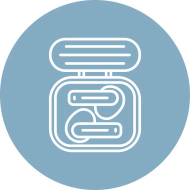 Bir yılan simgesinin vektör illüstrasyonu