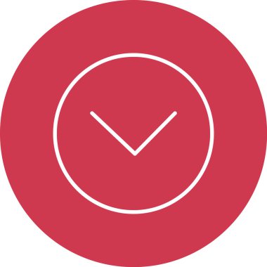 Saat. Web simgesi basit illüstrasyon