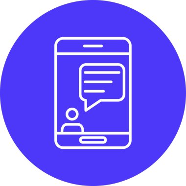 ileti ikonu vektör illüstrasyonu