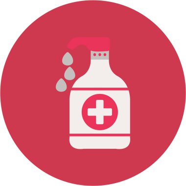 Tıbbi şişe vektör simgesi modern illüstrasyon tasarımı