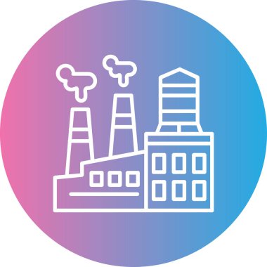 Dumanlı fabrika binası