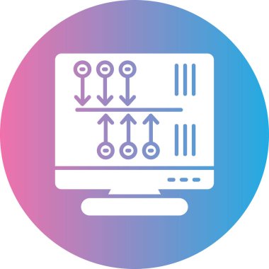 Modern simgenin vektör illüstrasyonu