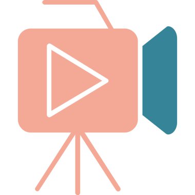 Kamera. Web simgesi basit illüstrasyon