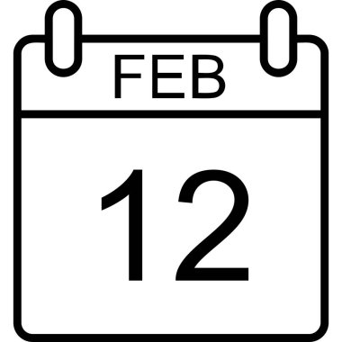 2 Şubat vektör simgesi