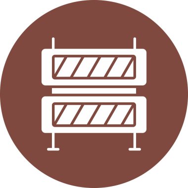 Bariyer Simgesi, vektör illüstrasyonu