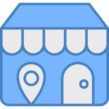 Dükkan. Basit resimleme