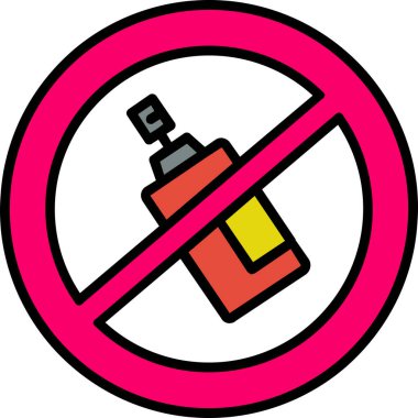 Sigara içme işareti simgesi yok. ana hatlar sigara içilmeyen işaret vektör rengi düz izole